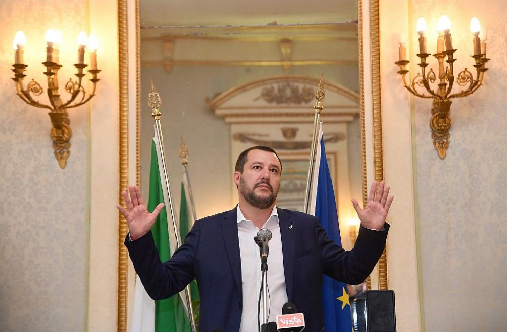 Вътрешният министър на Италия Матео Салвини