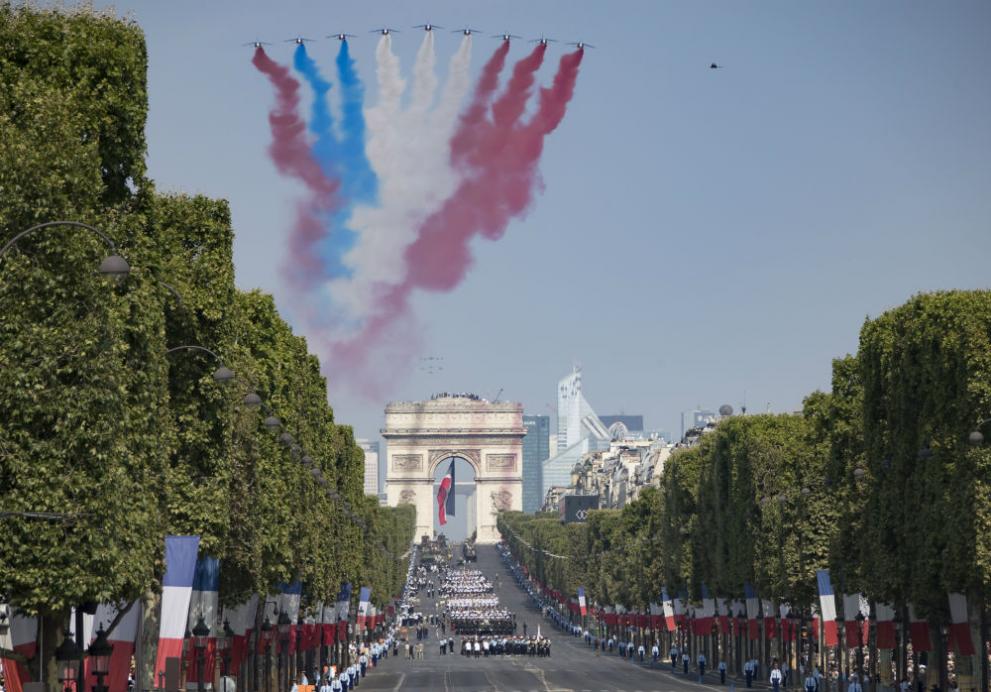  Военен церемониал в Париж за националния празник на Франция 