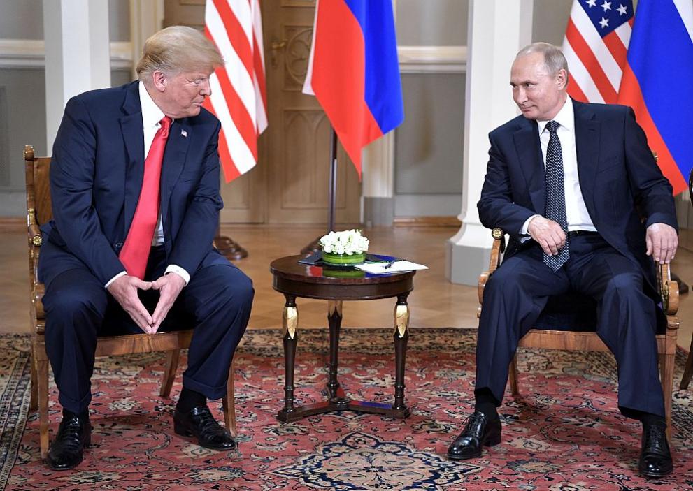  Доналд Тръмп и Владимир Путин 