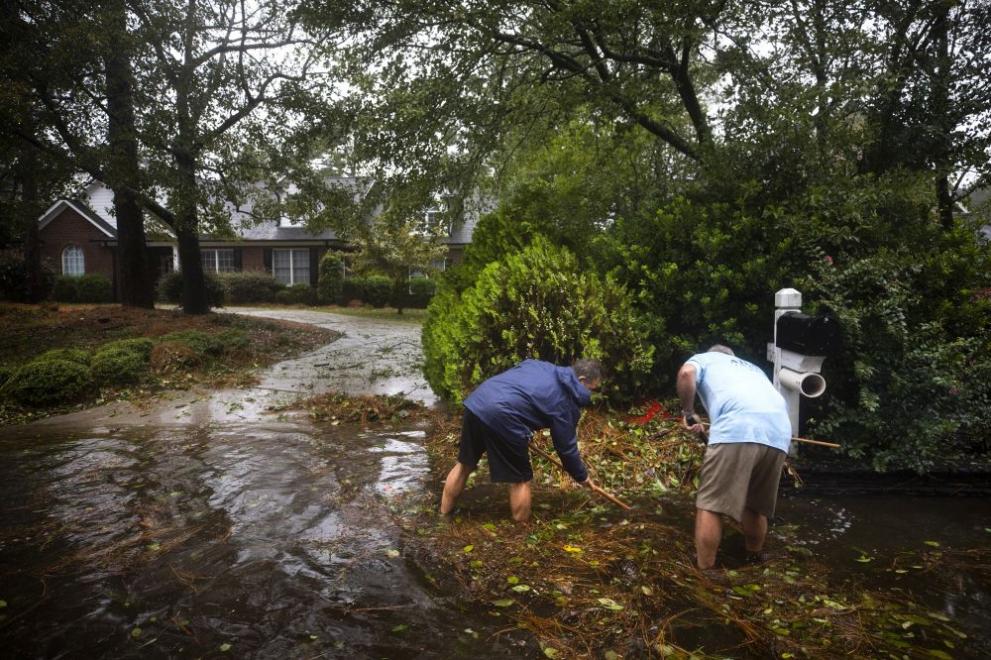  Ураганът Флорънс бушува в Северна Каролина 