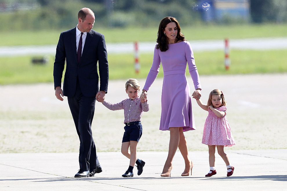  Принц Уилям, херцогиня Катрин и децата им Джордж и Шарлот в Германия 
