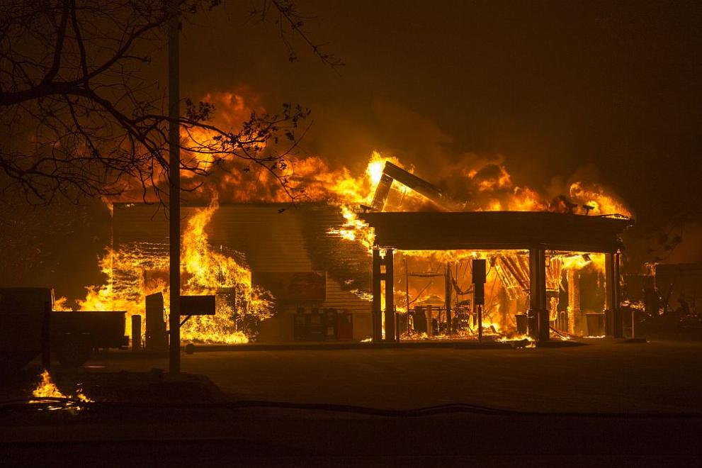  пожар Калифорния 