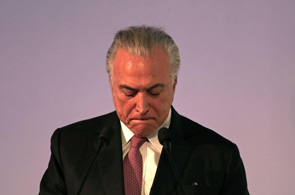 Мишел Темер бе на президентския пост в Бразилия от 2016 до края на 2018 г.