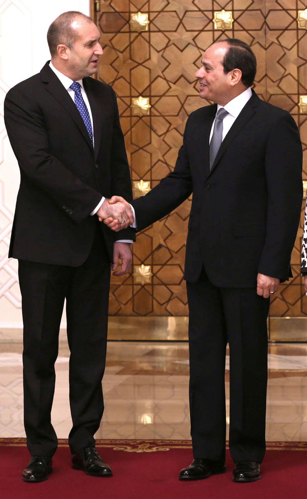  Българският президент Румен Радев и египетският му сътрудник Абдел Фатах ас Сиси разговаряха в Кайро 