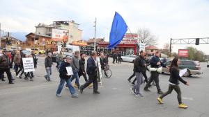 Жители на Горубляне отново протестираха