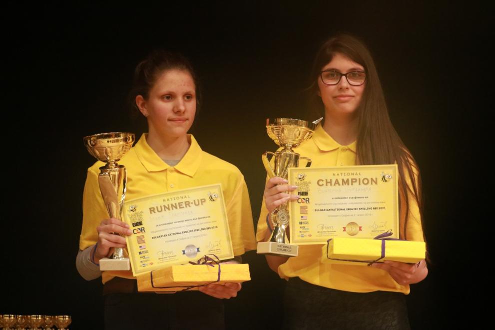 Виктория Йорданова от Кюстендил е национален Спелинг Бии шампион на България