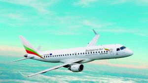 Пристигна първият Embraer за флотилията на България ер