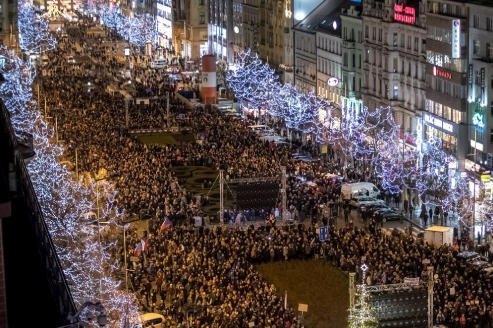 Чехия протести