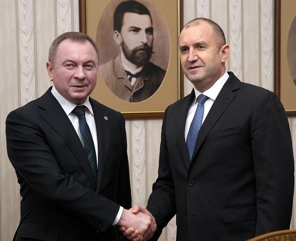 Румен Радев и външния министър на Беларус