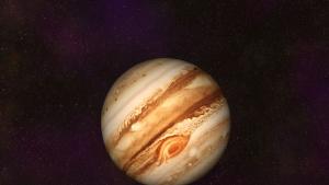 Сондата „Джуно” засне загадъчната пета луна на Юпитер пред Голямото червено петно