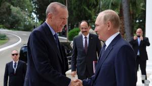 Владимир Путин и Реджеп Тайип Ердоган