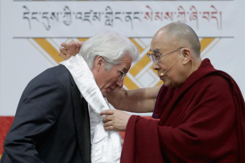  Ричард Гиър и Далай Лама 