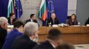 Министър председателят Румен Радев на срещата си с делегация на