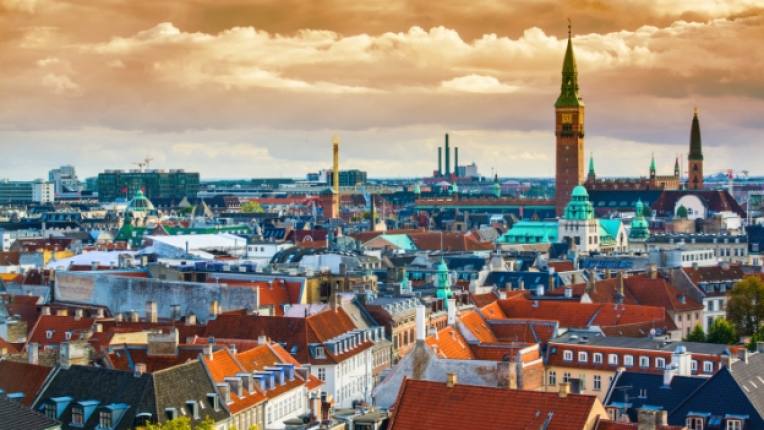 дания копенхаген изглед пейзаж град европа столица