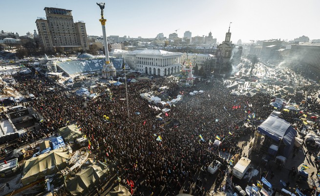 Над 50 хил. демонстранти протестираха в Киев