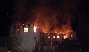 Пожар изпепели старо помощно училище в село Стоб