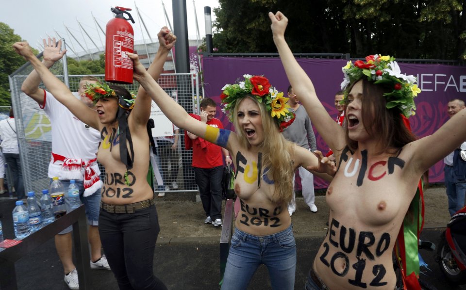 Активистките от Femen с нов протест преди старта на Евро1