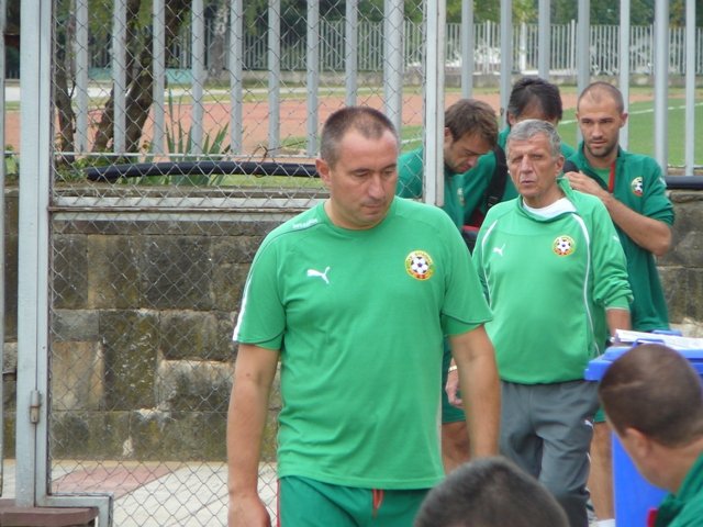 Първата тренировка на националния отбор на България преди мача с1