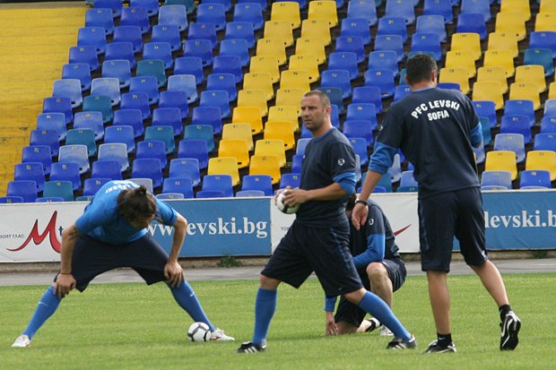 Първата тренировка на Левски1