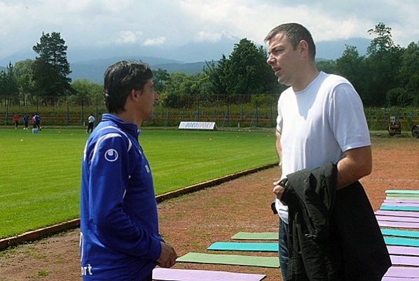 Димо Тонев също наблюдава тренировката на Левски1