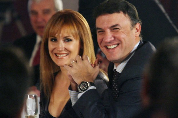 Президентът на БФС Борислав Михайлов със съпругата си1