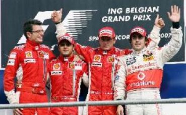 Райконен и Маса първи, Ферари с титлата при конструкторите