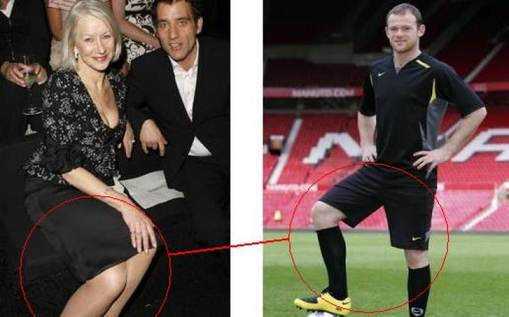 Актриса се оприличи на Уейн Рууни