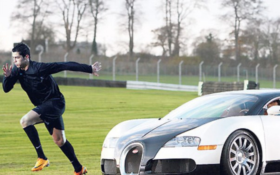 Кристиано надбяга най-бързата кола в света