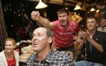 Москва полудя след победата на Сборная