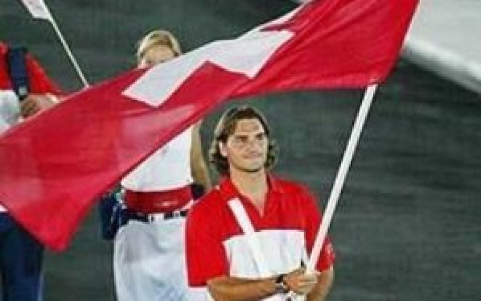 Федерер ще носи знамето на Швейцария
