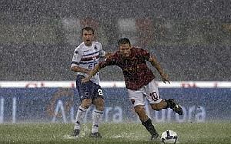 Проливен дъжд прекрати Рома – Сампдория