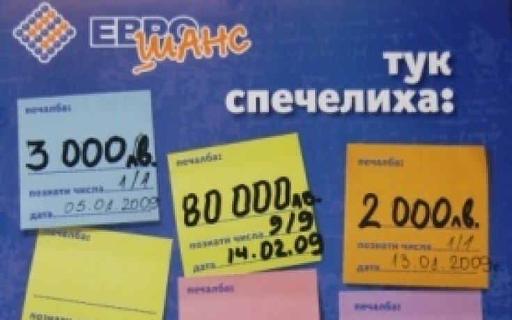 Над четвърт милион броя печалби си поделиха играчите на Еврошанс през изминалата седмица
