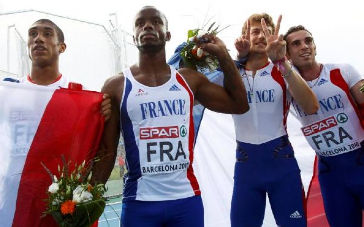 Франция спечели щафетата 4 по 100 за мъже, Кристоф Льометр завърши с требъл