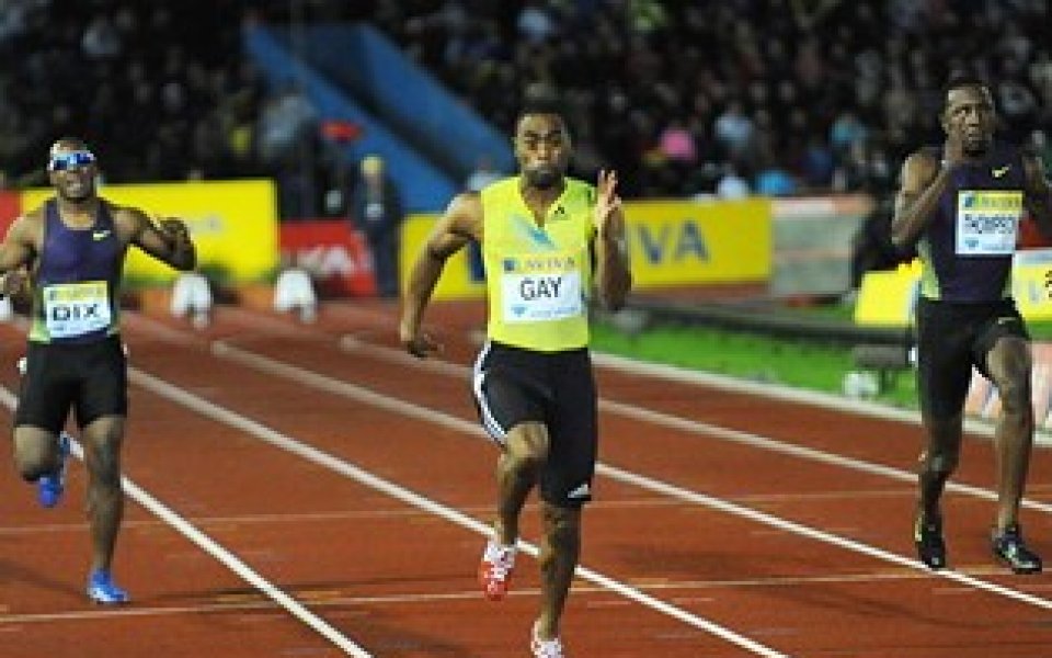 Тайсън Гей спечели спринта на 100 метра с най-добър резултат за сезона