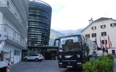 СНИМКИ: Лудогорец се настани в кръгъл хотел