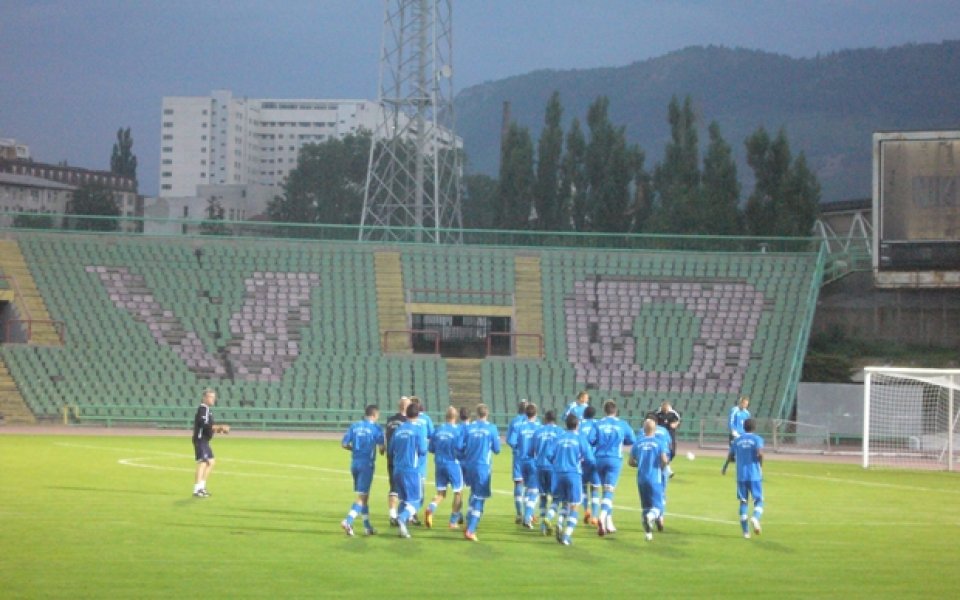 Левски тренира на вехтия стадион Кошево