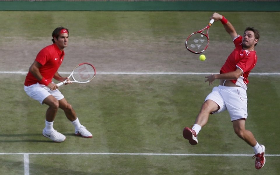 Олимпийските шампиони Федерер и Вавринка отпаднаха от Лондон 2012