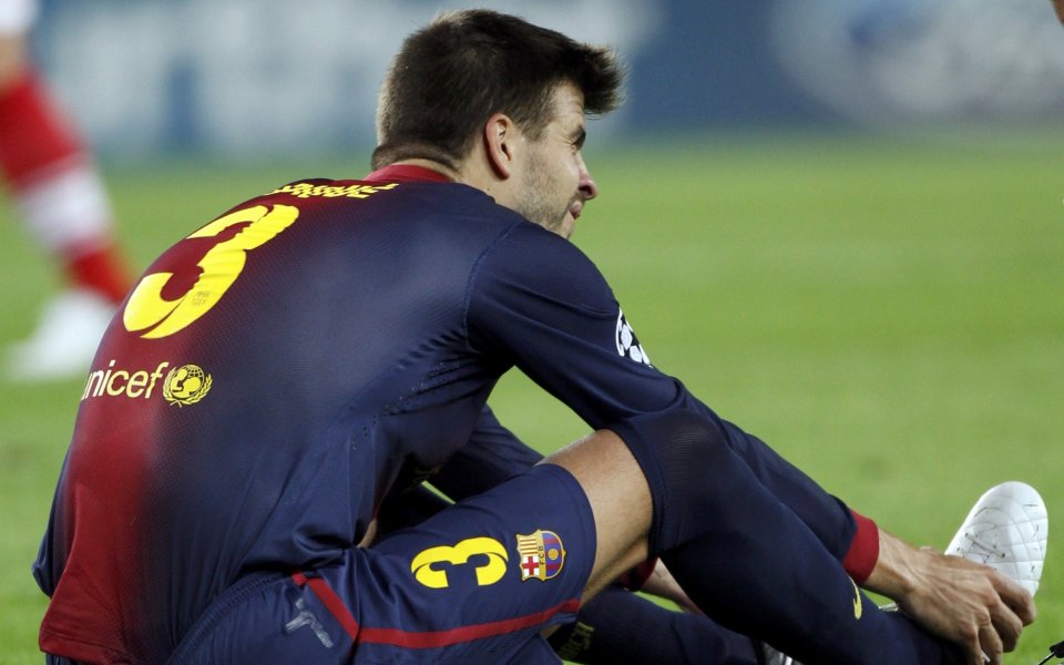 Жерар Пике аут между две и три седмици, под въпрос за Ел Класико