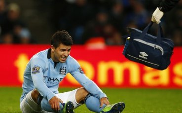 Агуеро под въпрос за сблъсъка с Арсенал