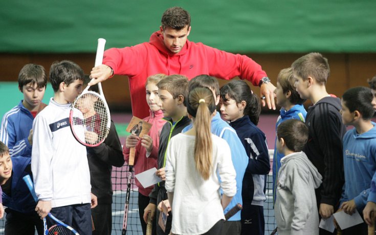 СНИМКИ: Григор Димитров изнесе открит урок и на софийските деца