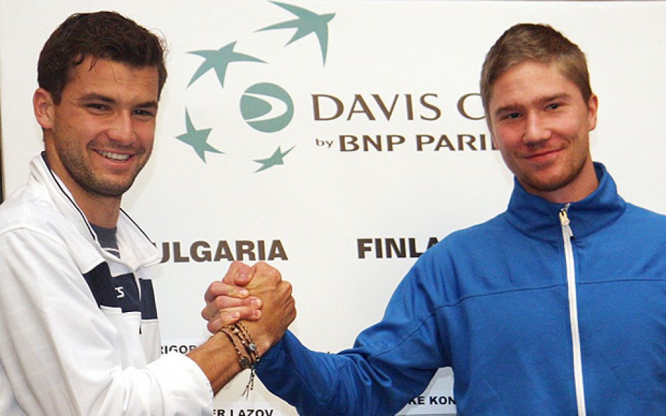 Григор Димитров ще открие програмата за Купа Дейвис