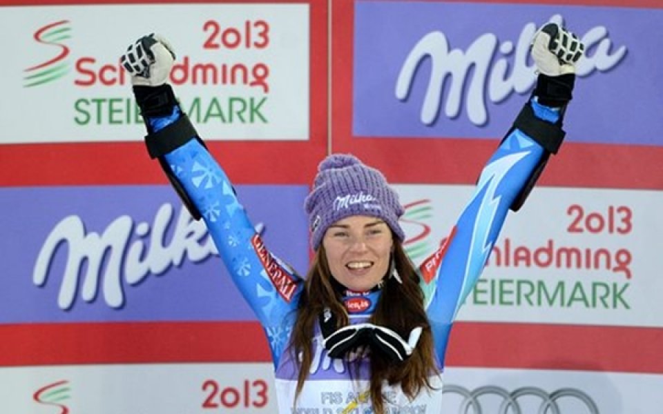 Тина Мазе е новата кралица в дисциплината Супер-Г