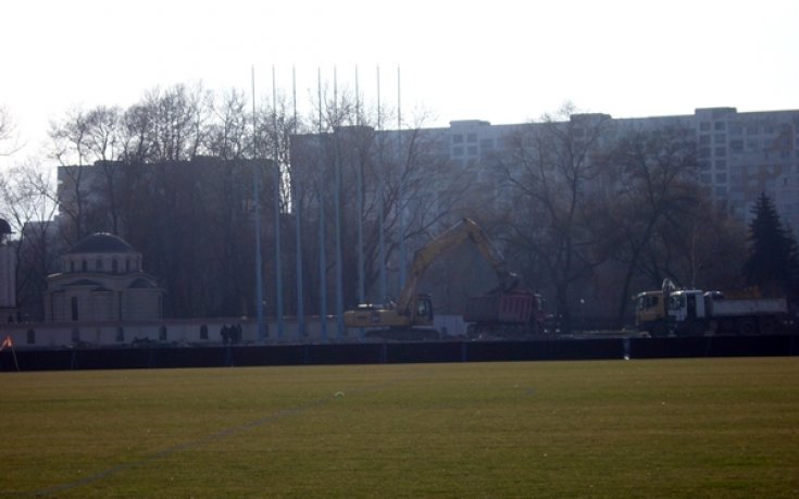 СНИМКИ: Какво остана от Сектор А на стадион Георги Аспарухов