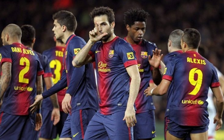 ВИДЕО: Фабрегас и Санчес биха Майорка, Абидал се завърна в игра за Барса