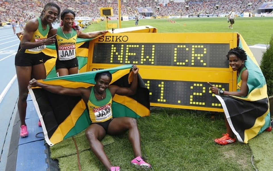 Ямайка спечели безапелационно щафетата 4х100 при жените
