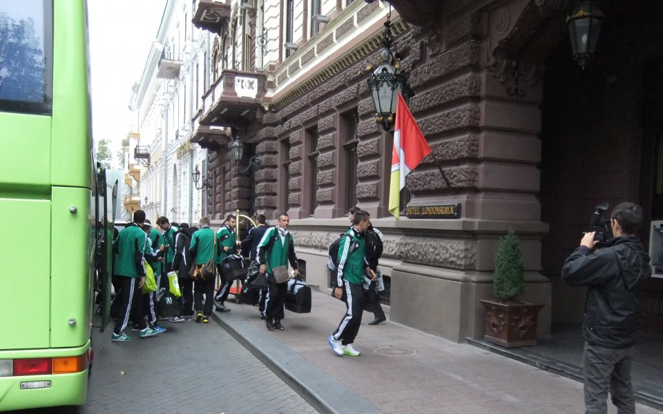 Лудогорец пристигна в Украйна със самолета от Холандия