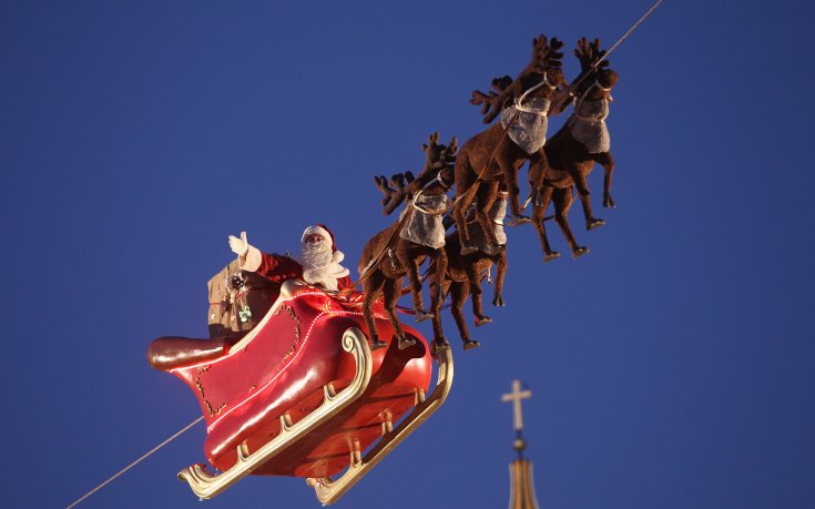 Дядо Коледа ще посещава 5556 къщи в секунда на Бъдни вечер