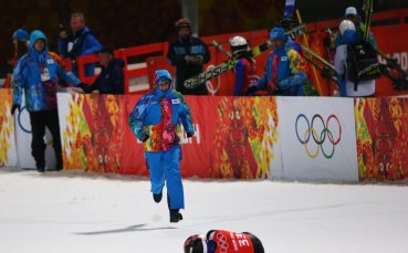 Тежко падане за Андерс Якобсен на шанцата в Сочи