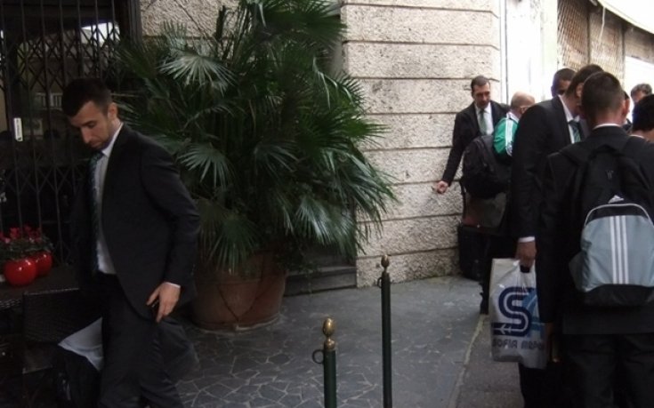 СНИМКИ: Лудогорец пристигна в Рим