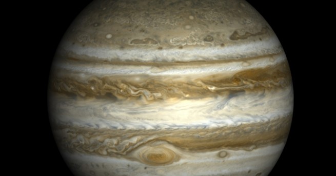 Технологии Древен сблъсък с планета е променил Юпитер Най-голямата планета